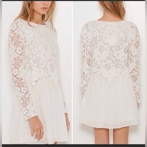 See By Chloe White Lace Mini Dress